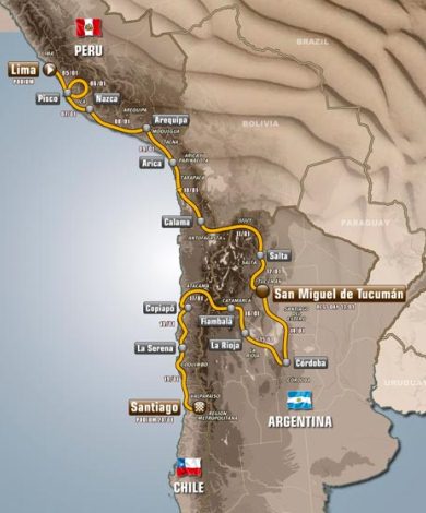 Dakar Rally Route 2013